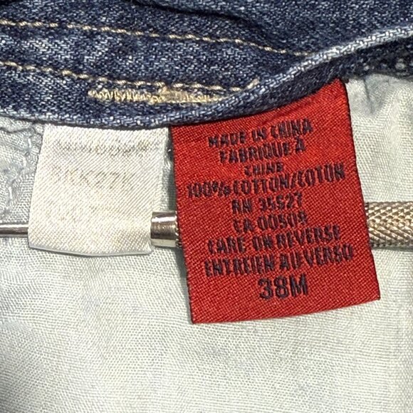 Vintage Le Jean De Marine Francois Giroud Denim Cargo Pants Y2k Street Style 38M - Picture 3 of 9